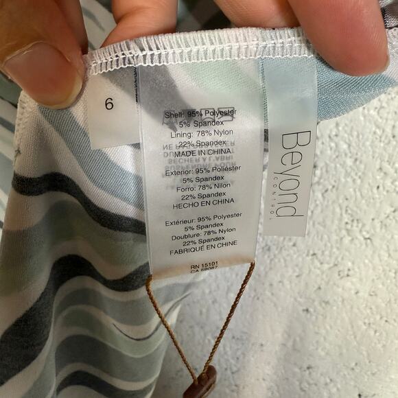 Beyond Control Women's Printed Tankini Top, White Multi 6 $99 - Picture 9 of 9